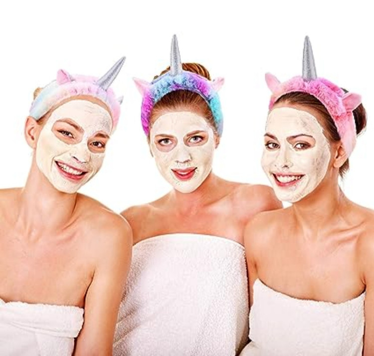 دو عدد هدبند حوله ای تک شاخ یونیکورن